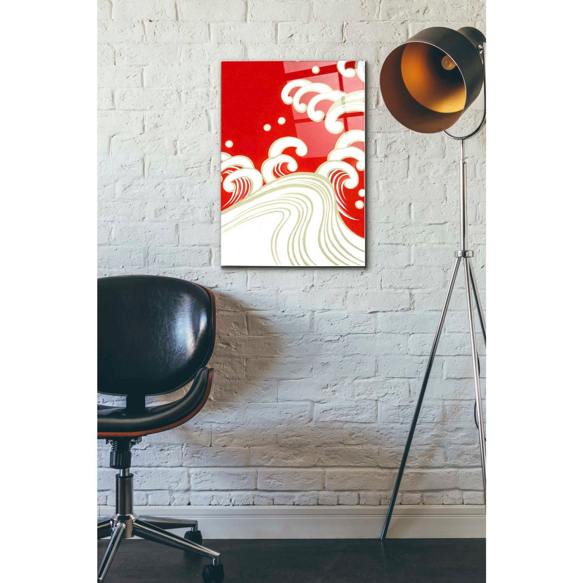 Epic Art 'Wave B' by Zigen Tanabe, Acrylic Glass Wall Art,16x24