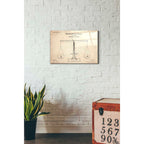 Epic Art 'Scales of Justice Blueprint Patent Parchment' Acrylic Glass Wall Art,16x24