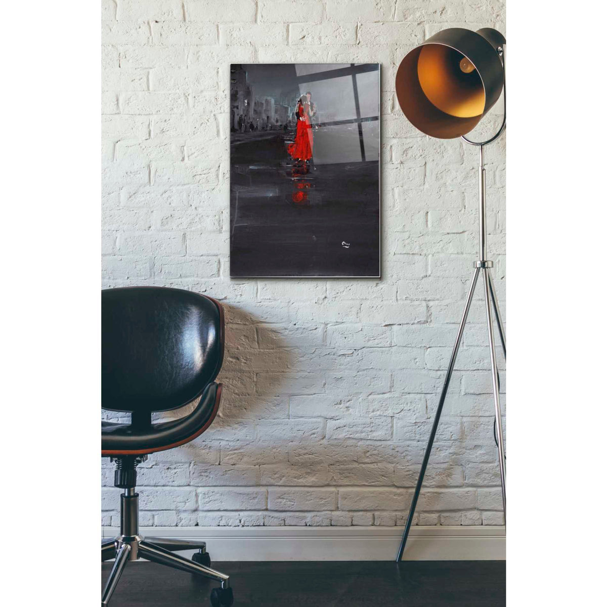 Epic Art 'Noir' by Oscar Alvarez Pardo, Acrylic Glass Wall Art,16x24