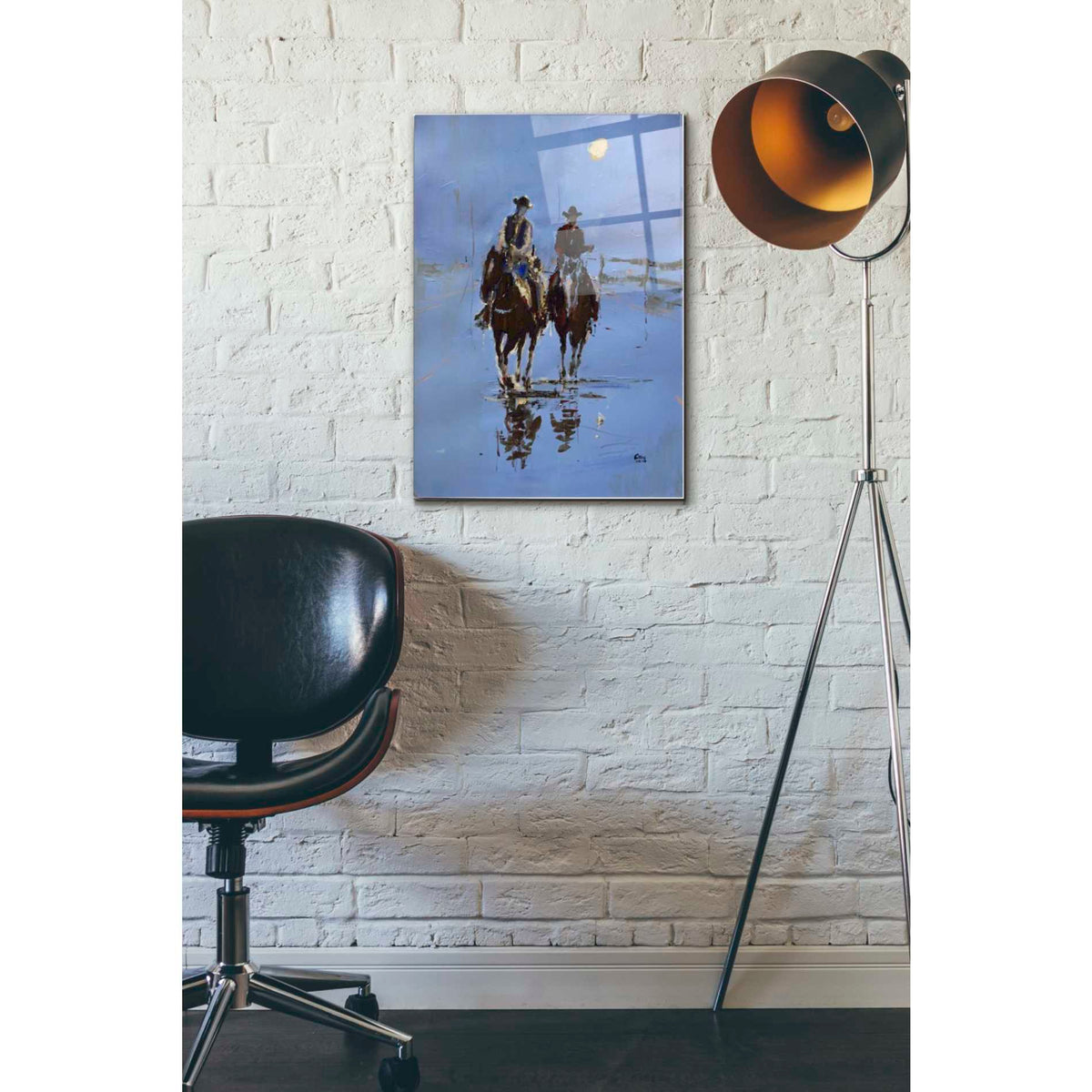 Epic Art 'Moonlight' by Oscar Alvarez Pardo, Acrylic Glass Wall Art,16x24