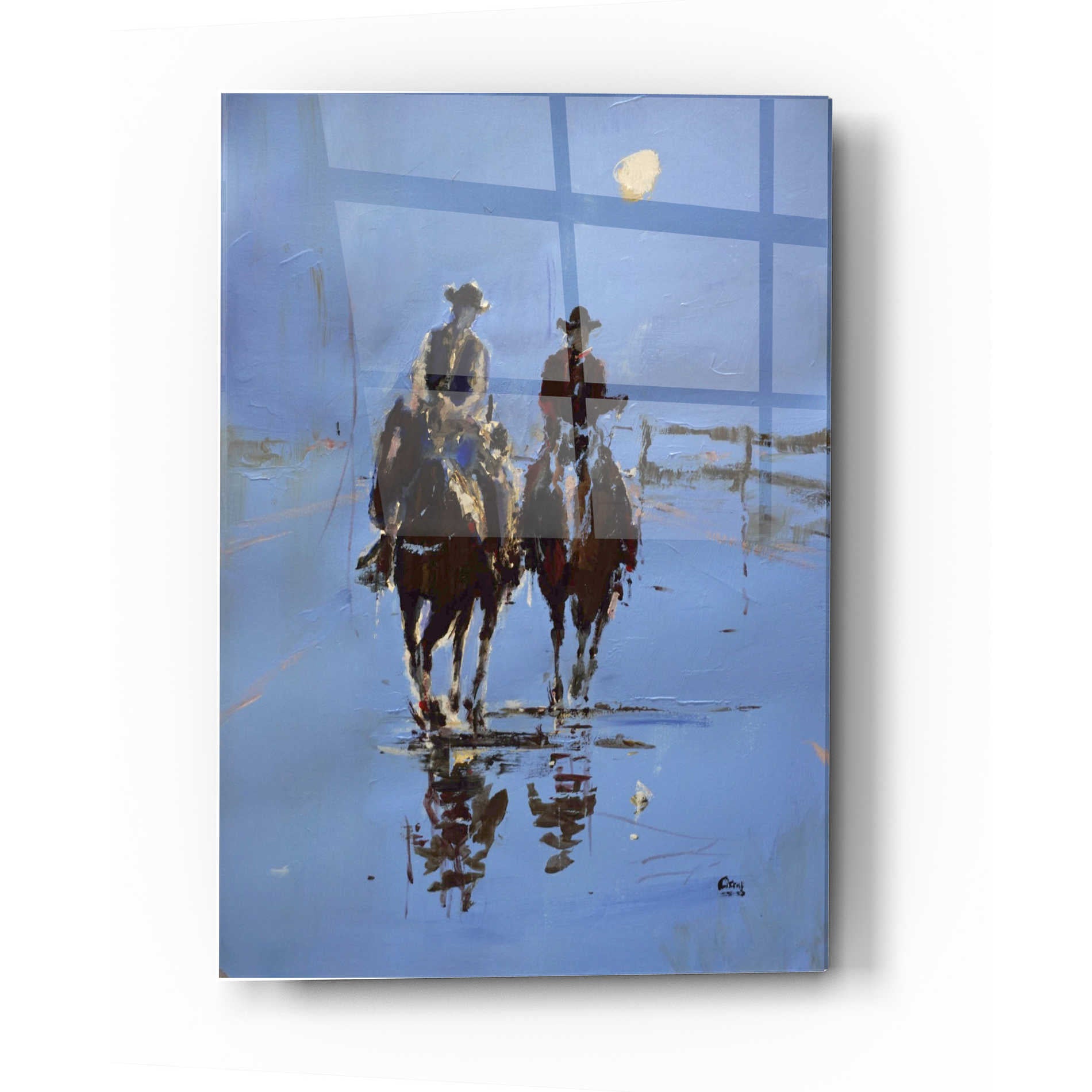 Epic Art 'Moonlight' by Oscar Alvarez Pardo, Acrylic Glass Wall Art,16x24