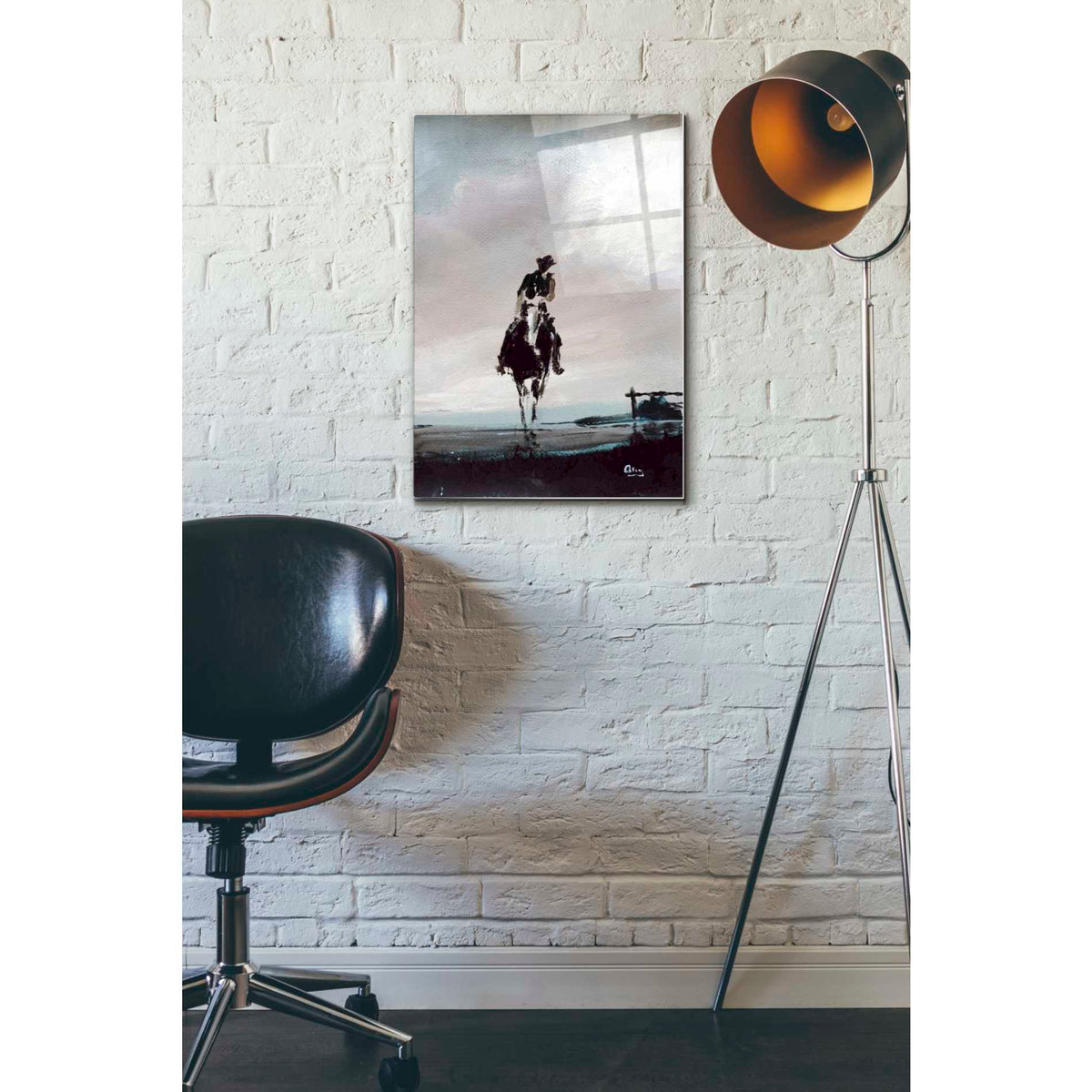 Epic Art 'Hazy' by Oscar Alvarez Pardo, Acrylic Glass Wall Art,16x24