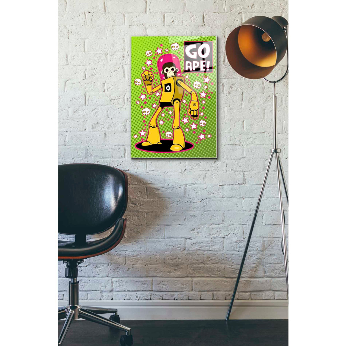 Epic Art 'Go Ape' by Craig Snodgrass, Acrylic Glass Wall Art,16x24