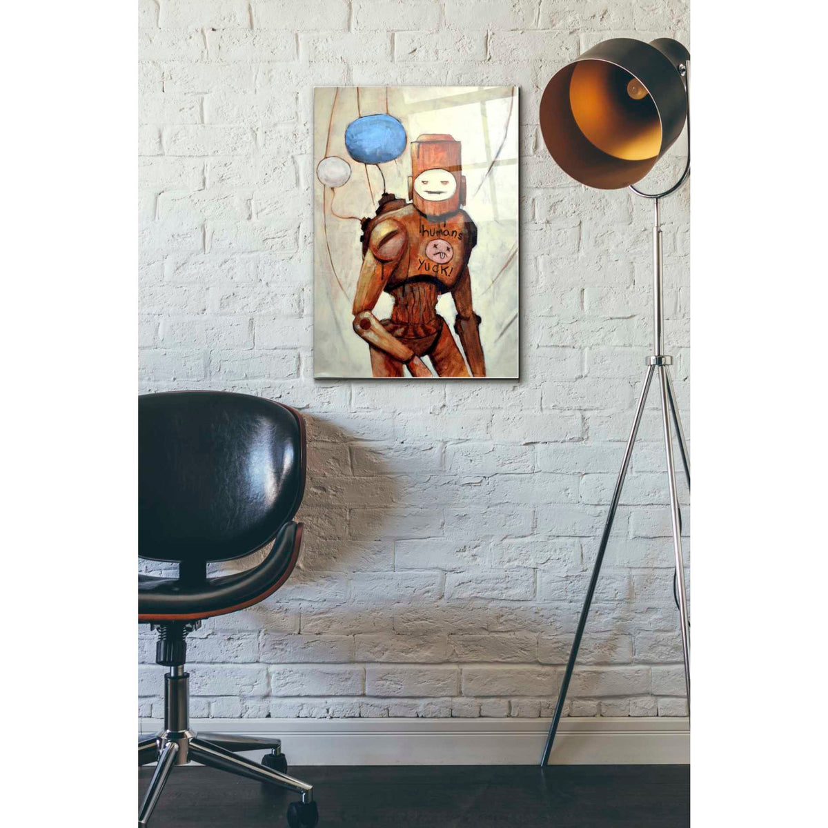 Epic Art 'Humans Yuck!' by Craig Snodgrass, Acrylic Glass Wall Art,16x24