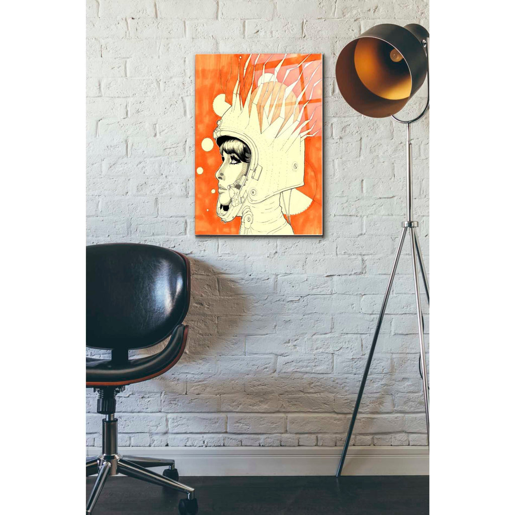 Epic Art 'Space Queen Fire' by Craig Snodgrass, Acrylic Glass Wall Art,16x24