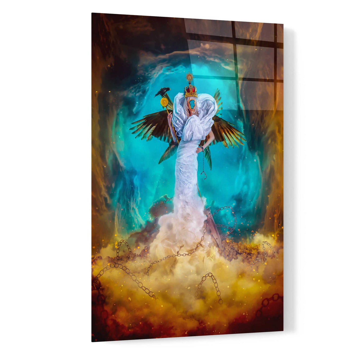 Epic Art 'Emperor of Nothing' by Mario Sanchez Nevado, Acrylic Glass Wall Art,16x24