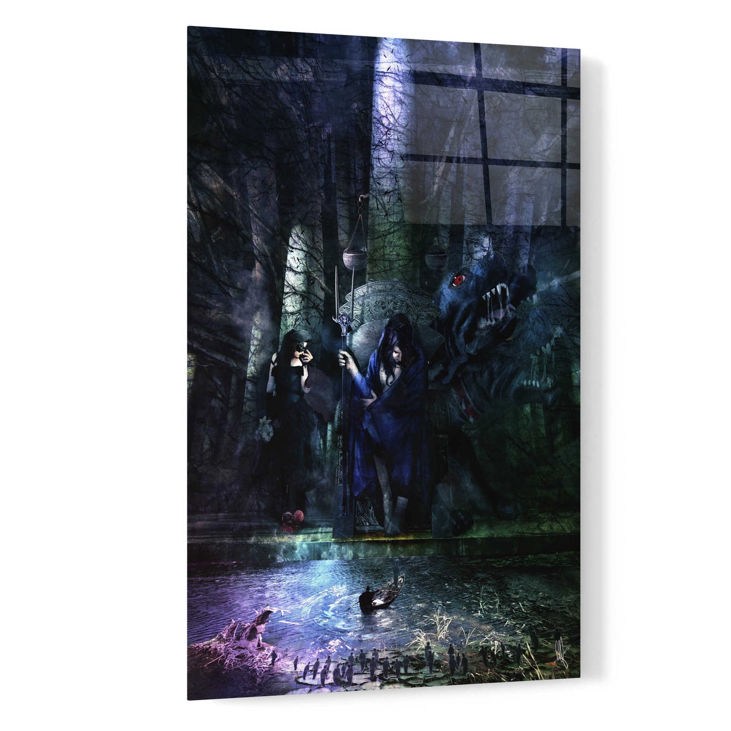 Epic Art 'Hades' by Mario Sanchez Nevado, Acrylic Glass Wall Art,16x24