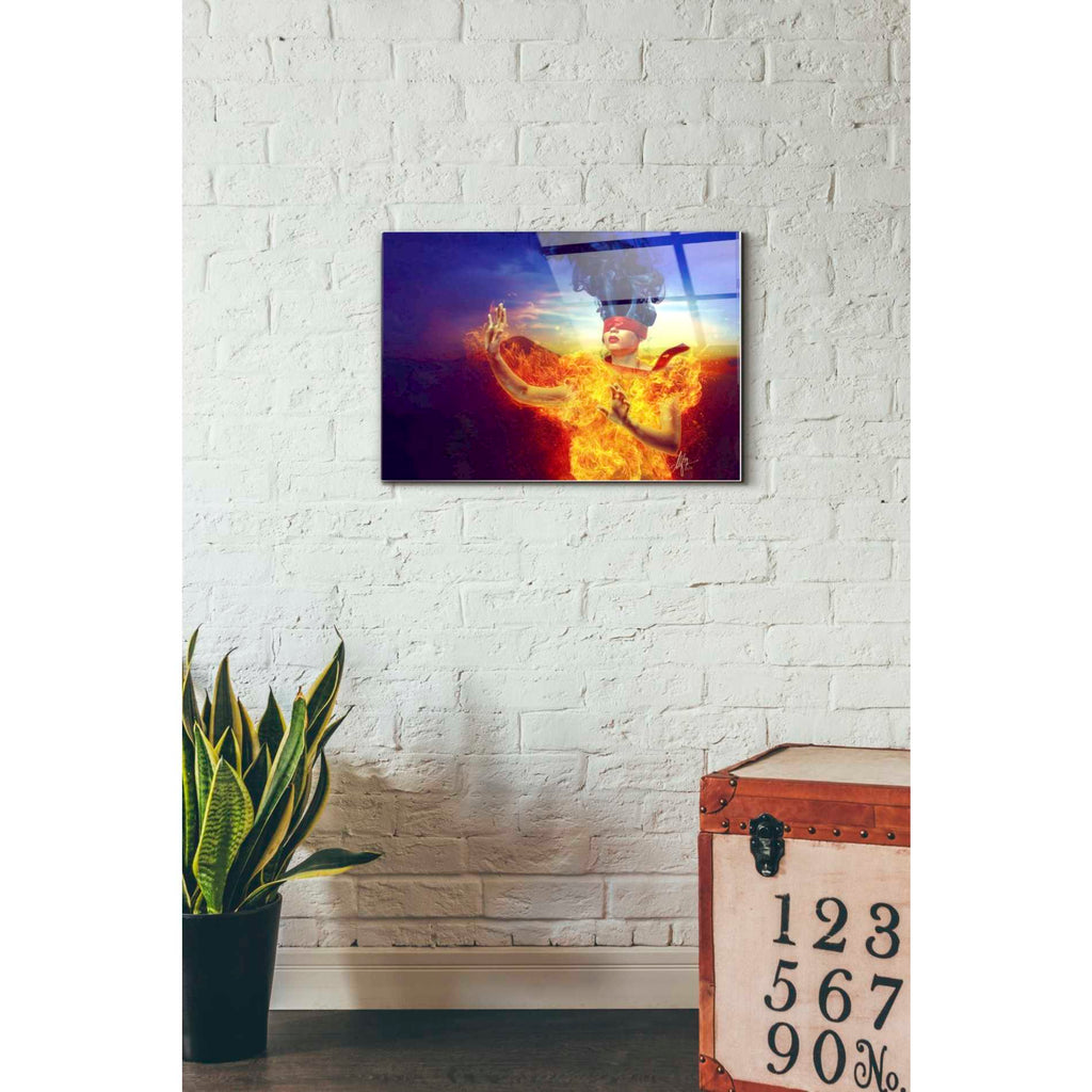 Epic Art 'Suspense' by Mario Sanchez Nevado, Acrylic Glass Wall Art,16x24