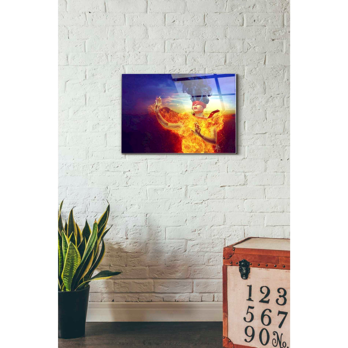 Epic Art 'Suspense' by Mario Sanchez Nevado, Acrylic Glass Wall Art,16x24
