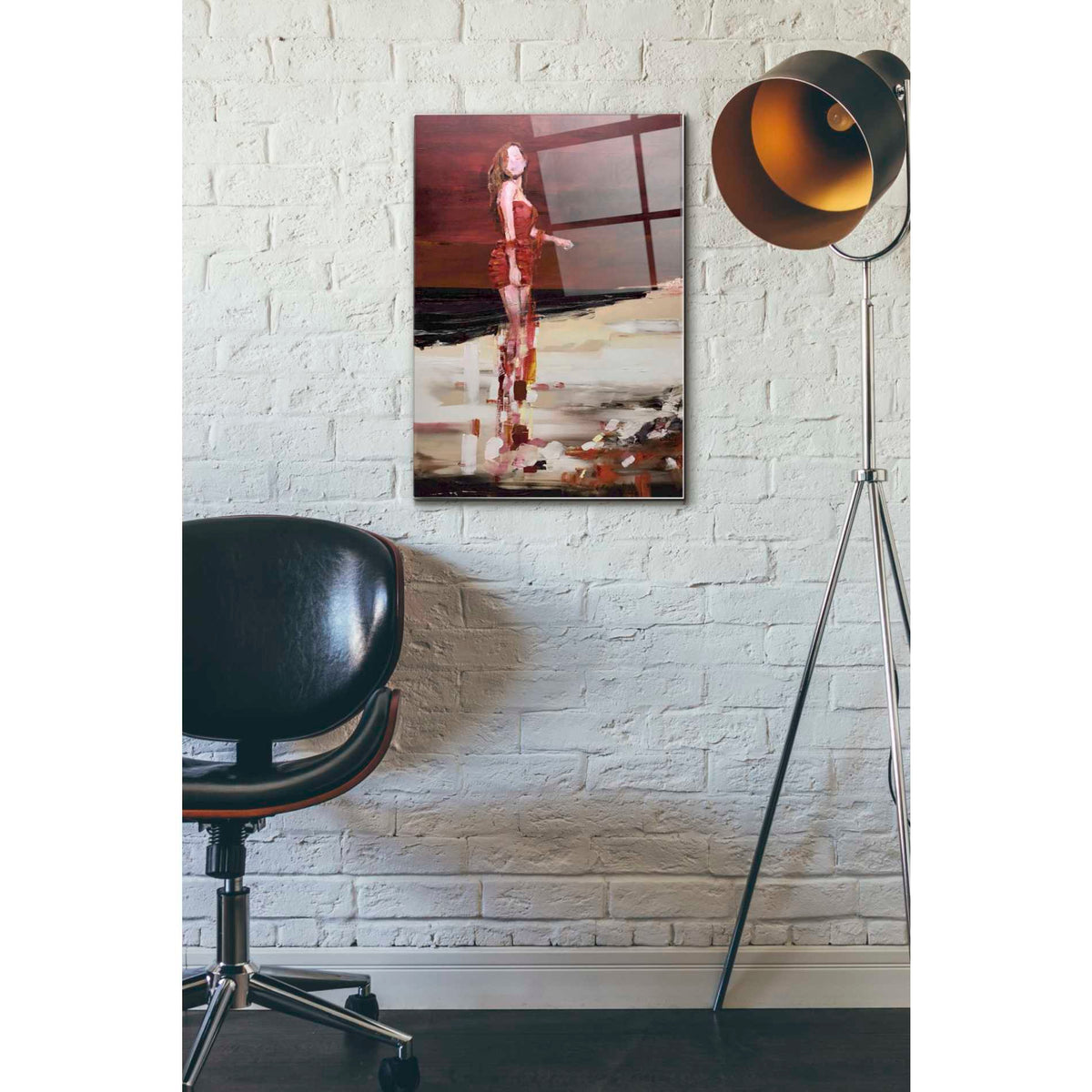 Epic Art 'In Red' by Oscar Alvarez Pardo, Acrylic Glass Wall Art,16x24