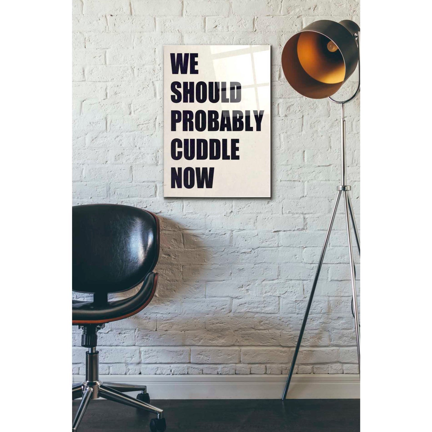Epic Art 'We Should Probably Cuddle Now' by Nicklas Gustafsson, Acrylic Glass Wall Art,16x24