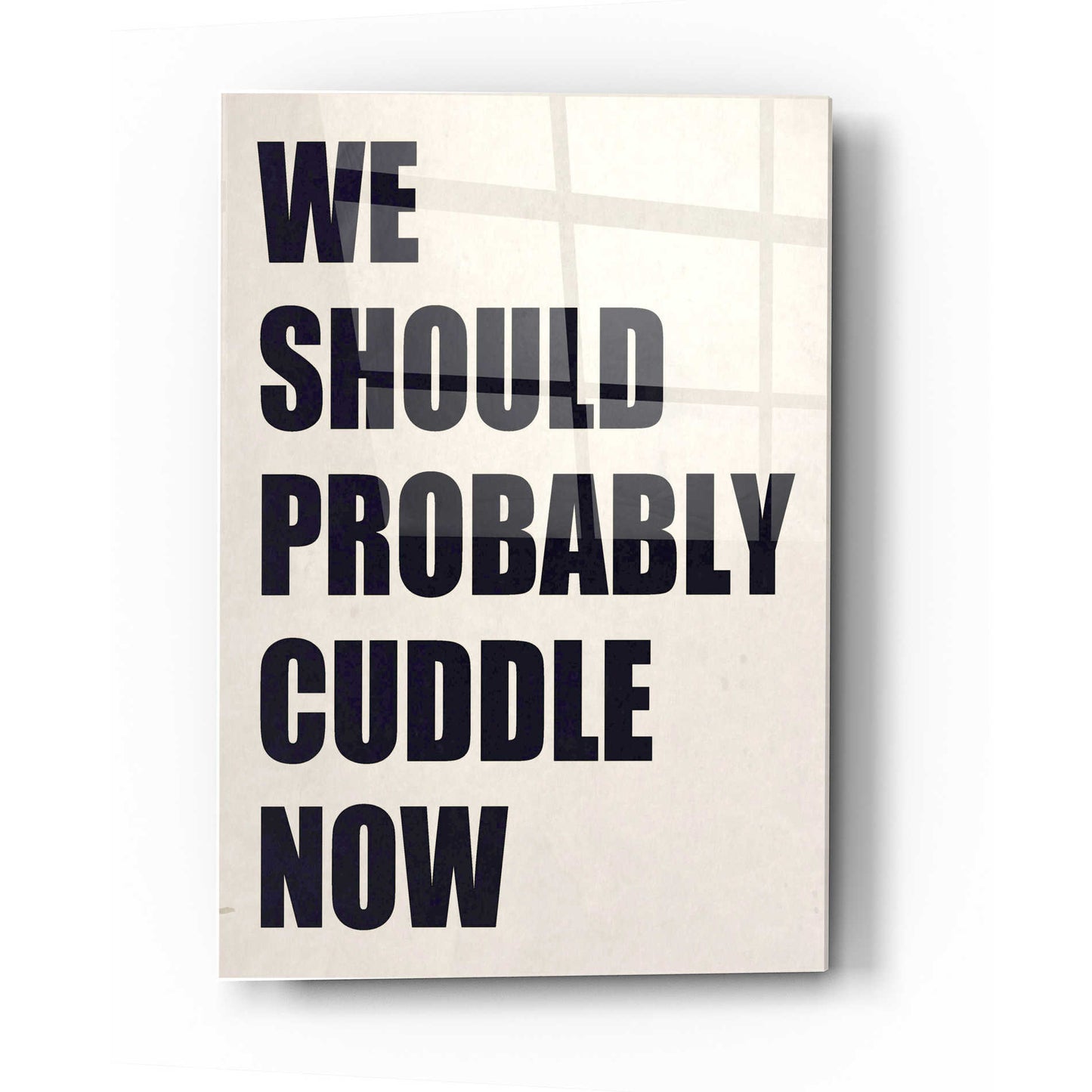 Epic Art 'We Should Probably Cuddle Now' by Nicklas Gustafsson, Acrylic Glass Wall Art,16x24