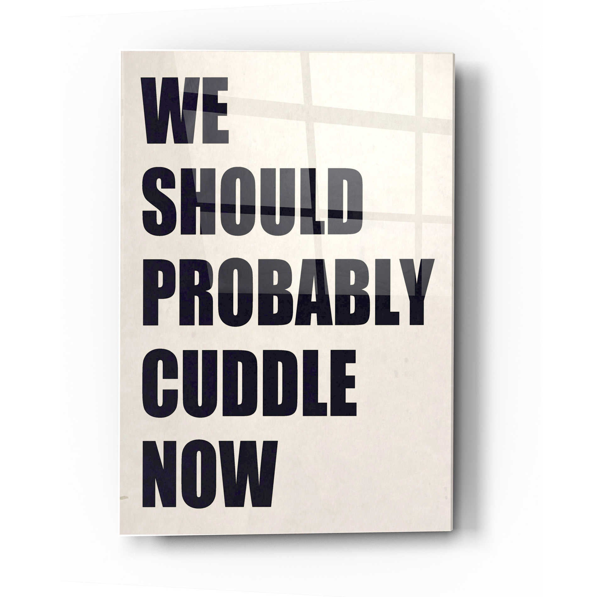 Epic Art 'We Should Probably Cuddle Now' by Nicklas Gustafsson, Acrylic Glass Wall Art,24x36