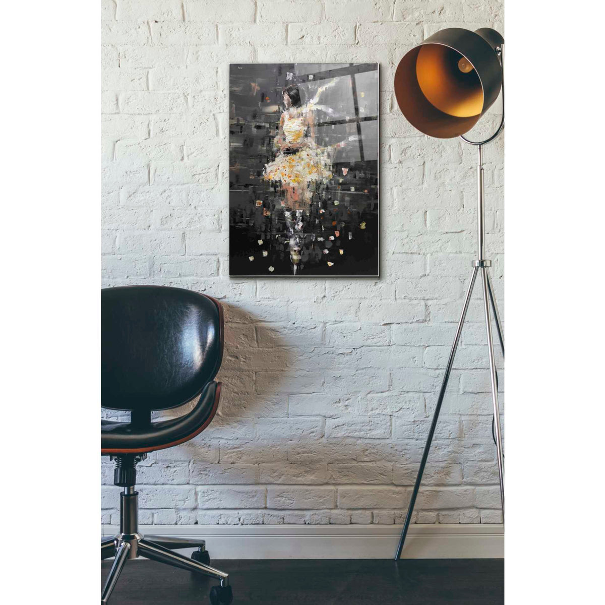 Epic Art 'She's Glowing' by Oscar Alvarez Pardo, Acrylic Glass Wall Art,16x24