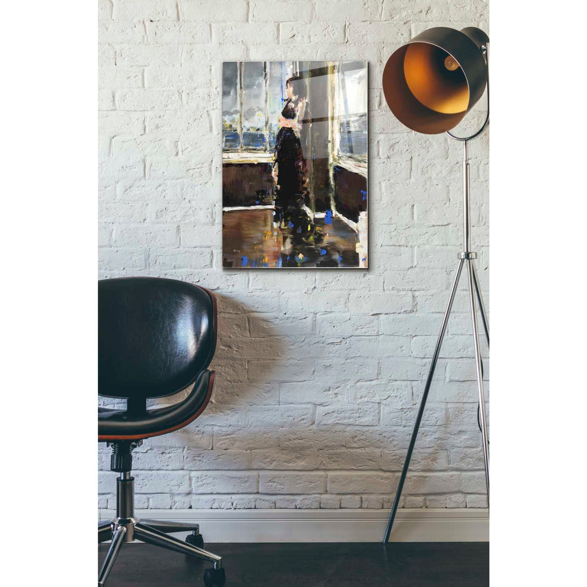 Epic Art 'At The Corner' by Oscar Alvarez Pardo, Acrylic Glass Wall Art,16x24