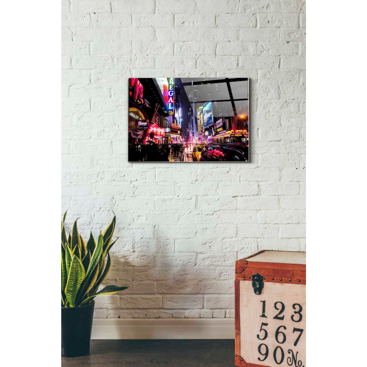 Epic Art 'Neon New York City' by Nicklas Gustafsson, Acrylic Glass Wall Art,16x24