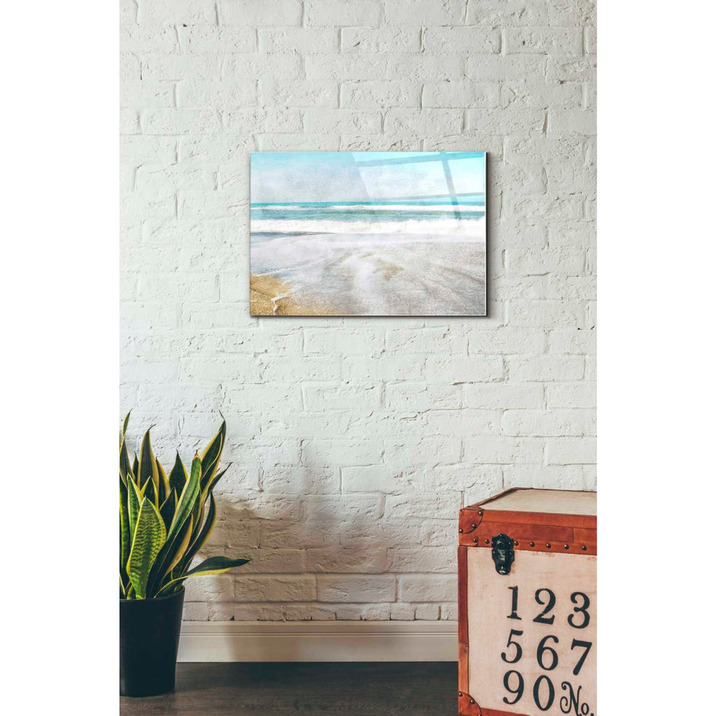 Epic Art 'Serene Coast Landscape' by Linda Woods, Acrylic Glass Wall Art,16x24