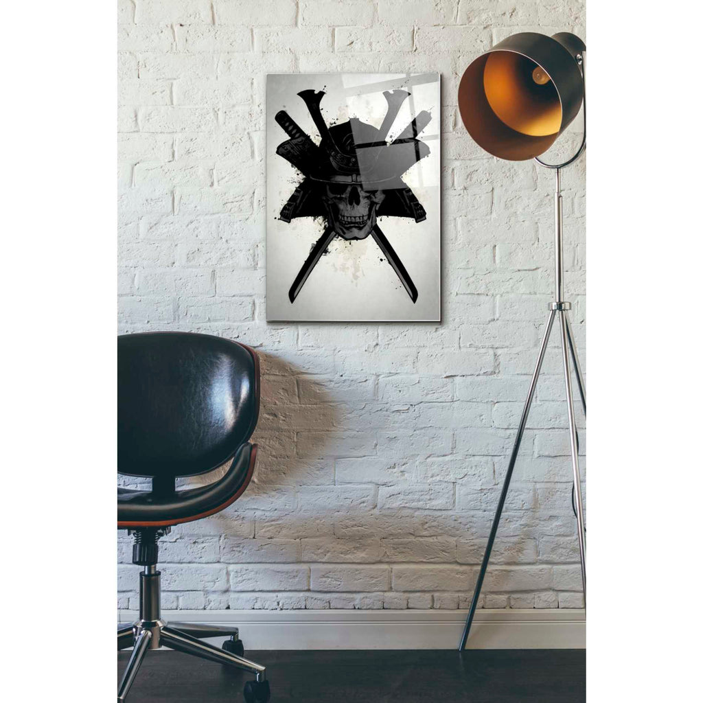 Epic Art 'Samurai Skull' by Nicklas Gustafsson, Acrylic Glass Wall Art,16x24