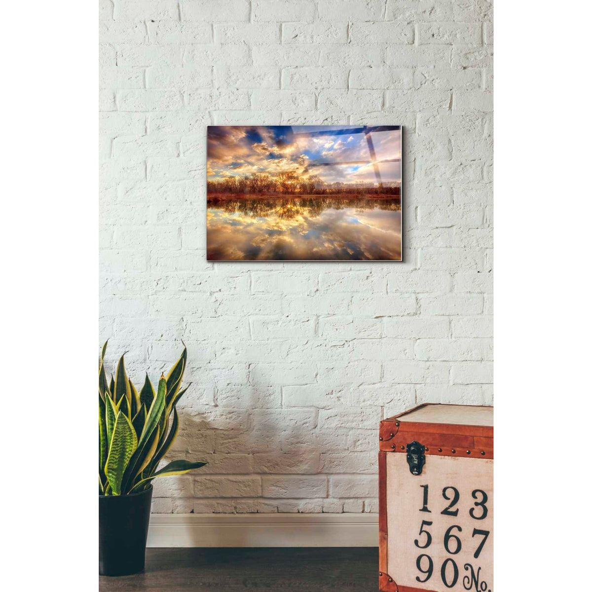 Epic Art "Chatfield Sunrise" by Darren White, Acrylic Glass Wall Art,16x24
