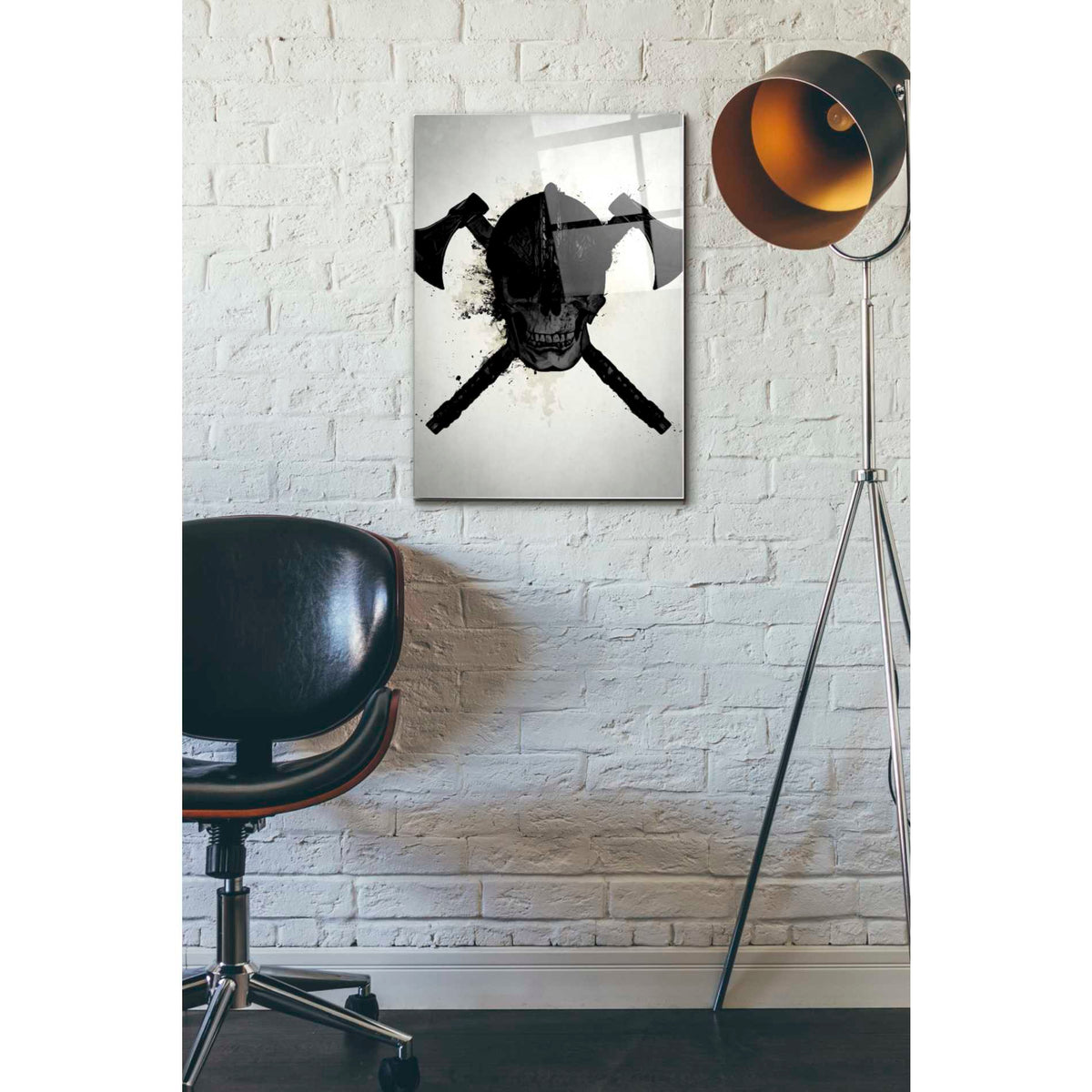Epic Art 'Viking Skull' by Nicklas Gustafsson, Acrylic Glass Wall Art,16x24