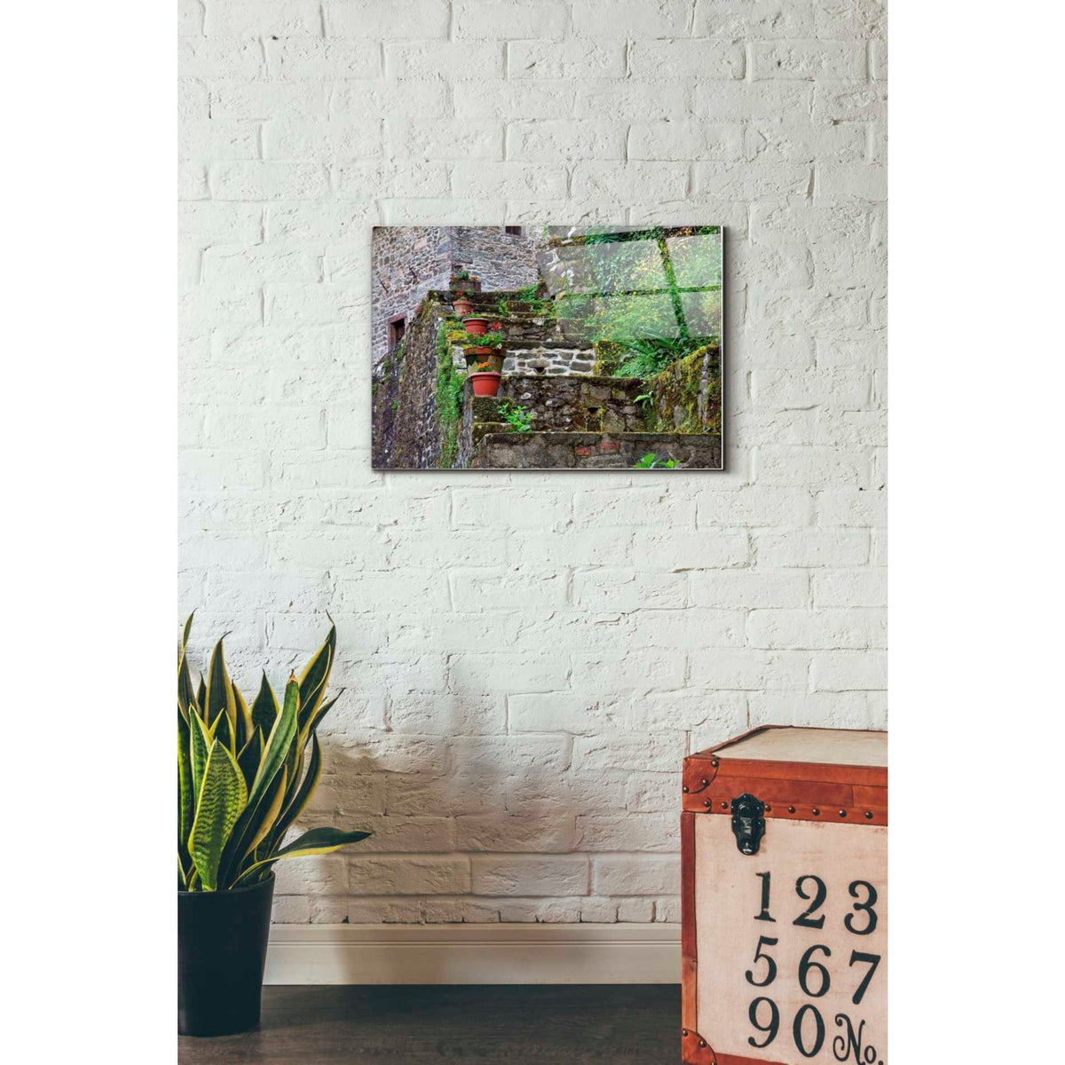 Epic Art 'Stone Steps,' Acrylic Glass Wall Art,16x24