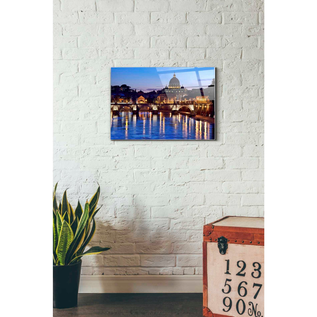 Epic Art 'Evening Reflections,' Acrylic Glass Wall Art,16x24