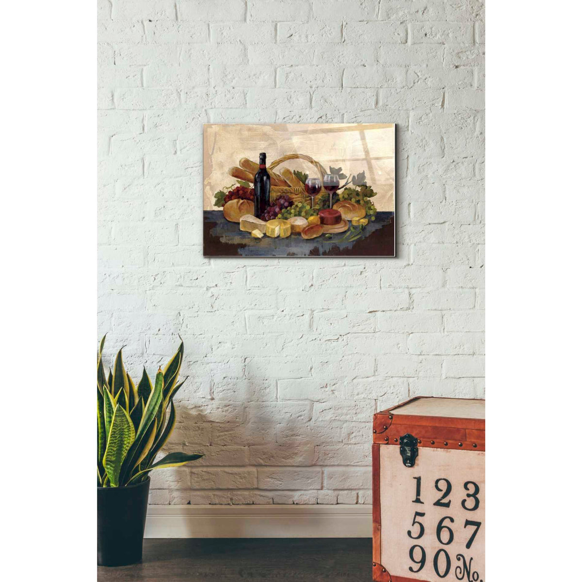 Epic Art 'Tuscan Evening Wine' by Silvia Vassileva, Acrylic Glass Wall Art,16x24