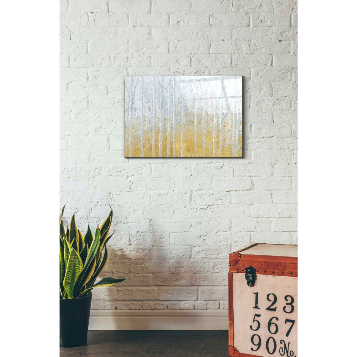 Epic Art 'Silver Water GOLD' by James Wiens, Acrylic Glass Wall Art,16x24