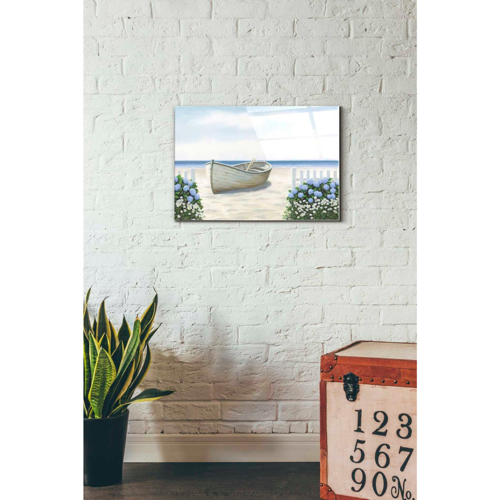 Epic Art 'Beach Days I' by James Wiens, Acrylic Glass Wall Art,16x24