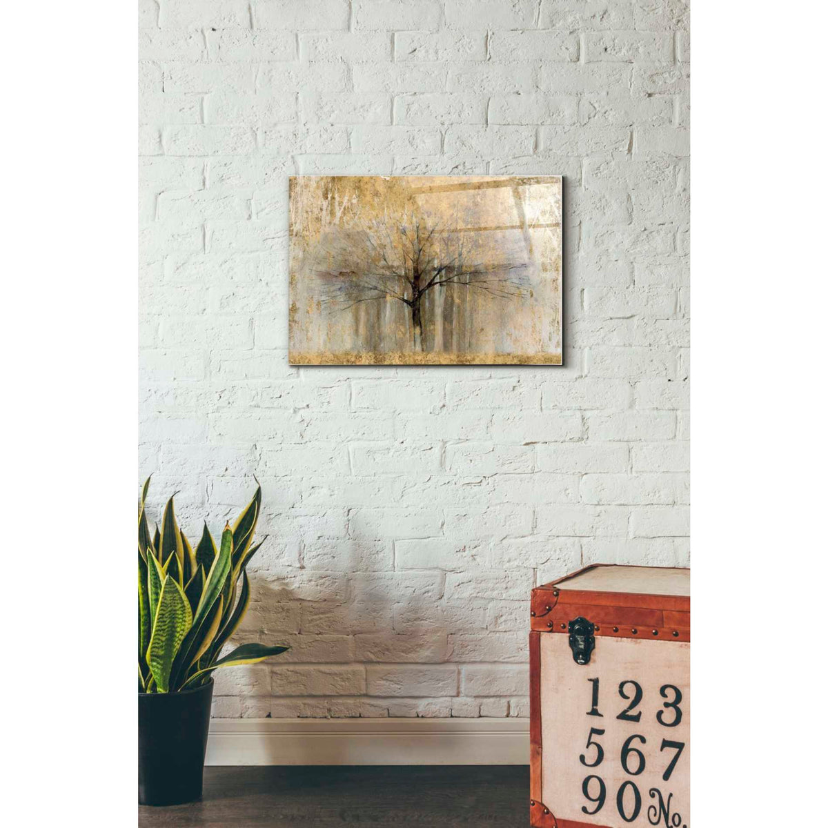 Epic Art 'Open Arms Gold' by Avery Tillmon, Acrylic Glass Wall Art,16x24