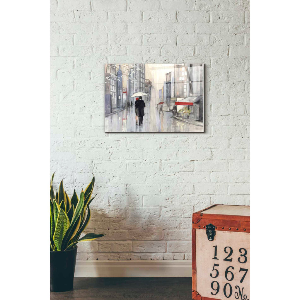 Epic Art 'Spring Rain New York' by Julia Purinton, Acrylic Glass Wall Art,16x24