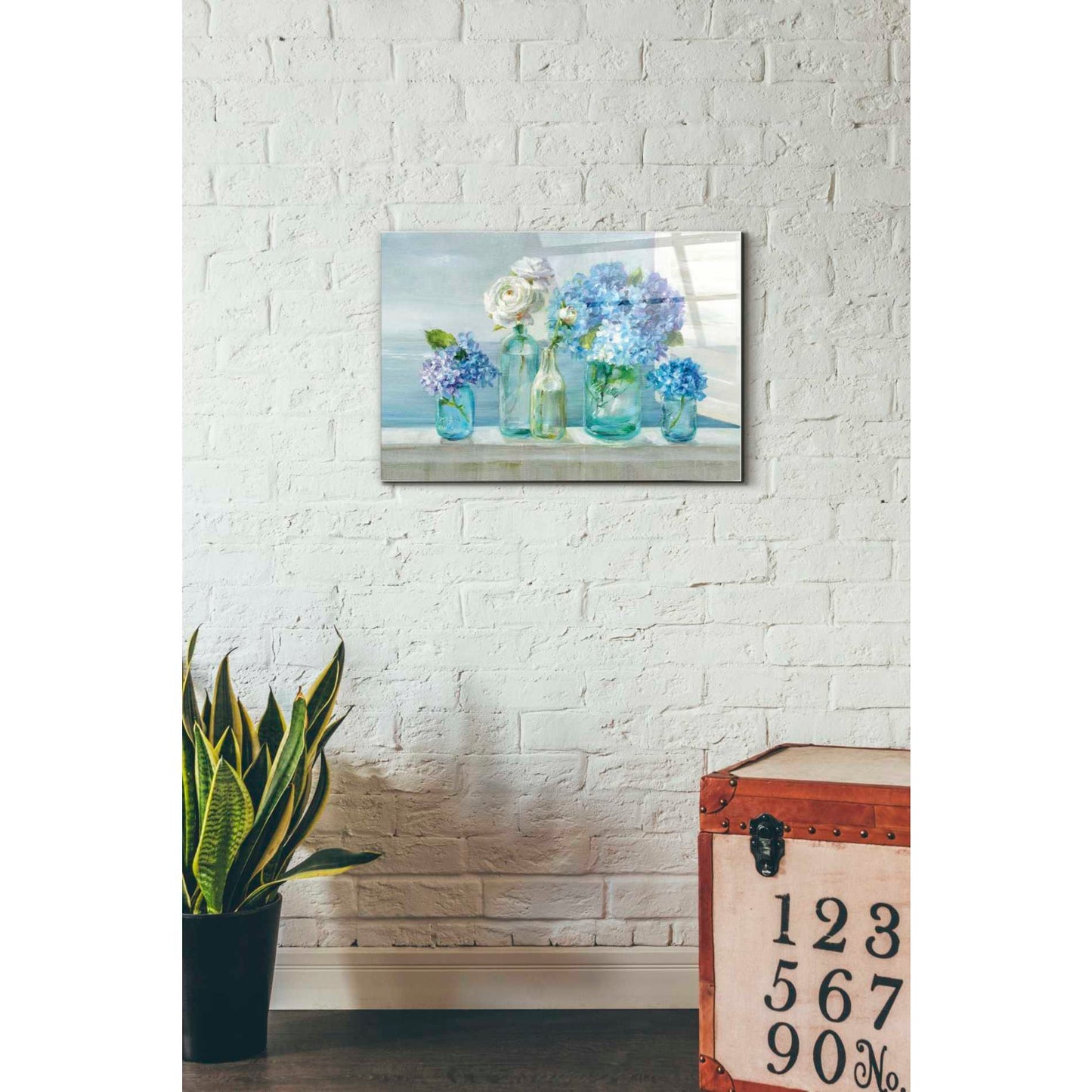 Epic Art 'A Beautiful Day at the Beach' by Danhui Nai, Acrylic Glass Wall Art,16x24