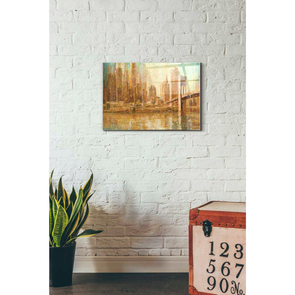 Epic Art 'Champagne City' by Danhui Nai, Acrylic Glass Wall Art,16x24