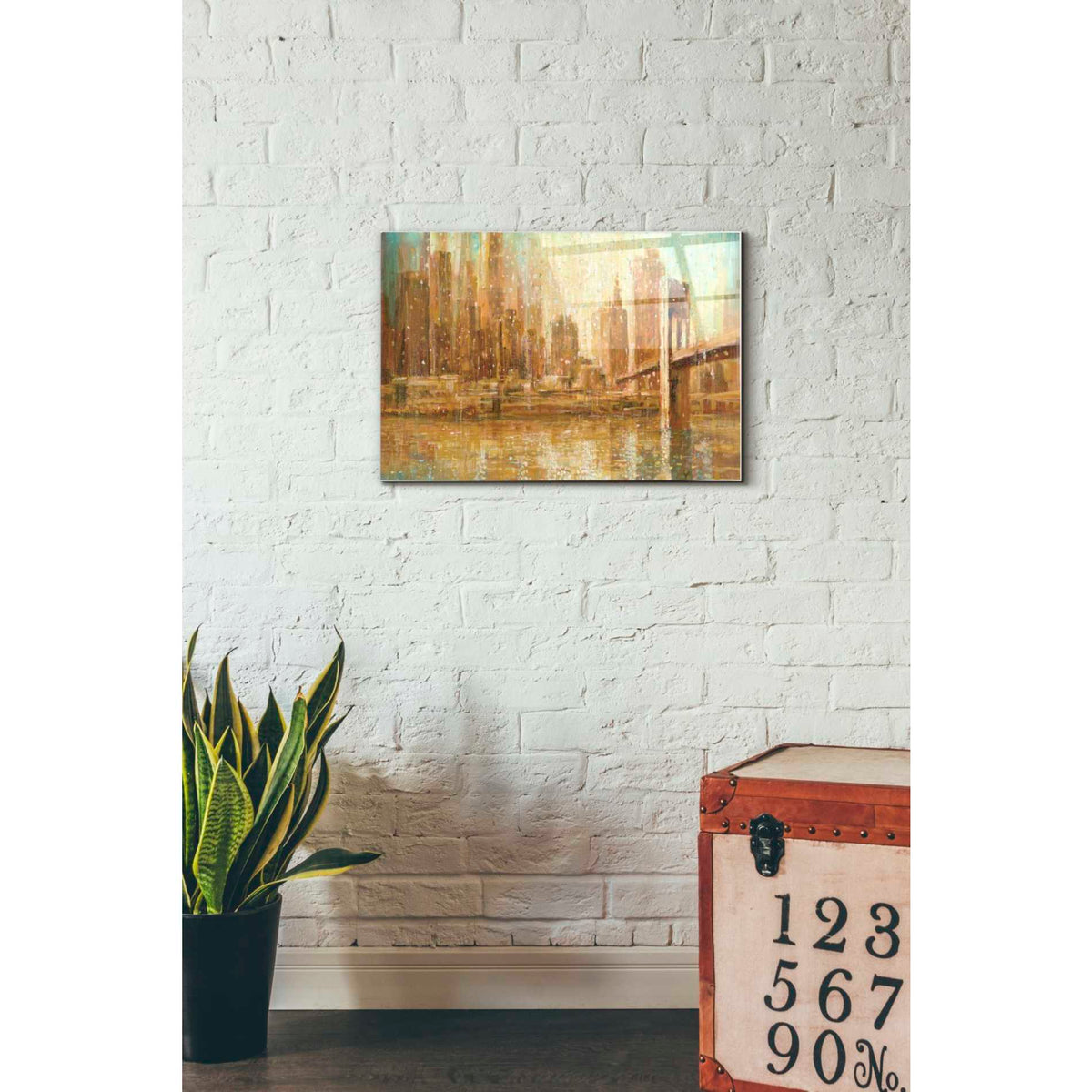Epic Art 'Champagne City' by Danhui Nai, Acrylic Glass Wall Art,16x24