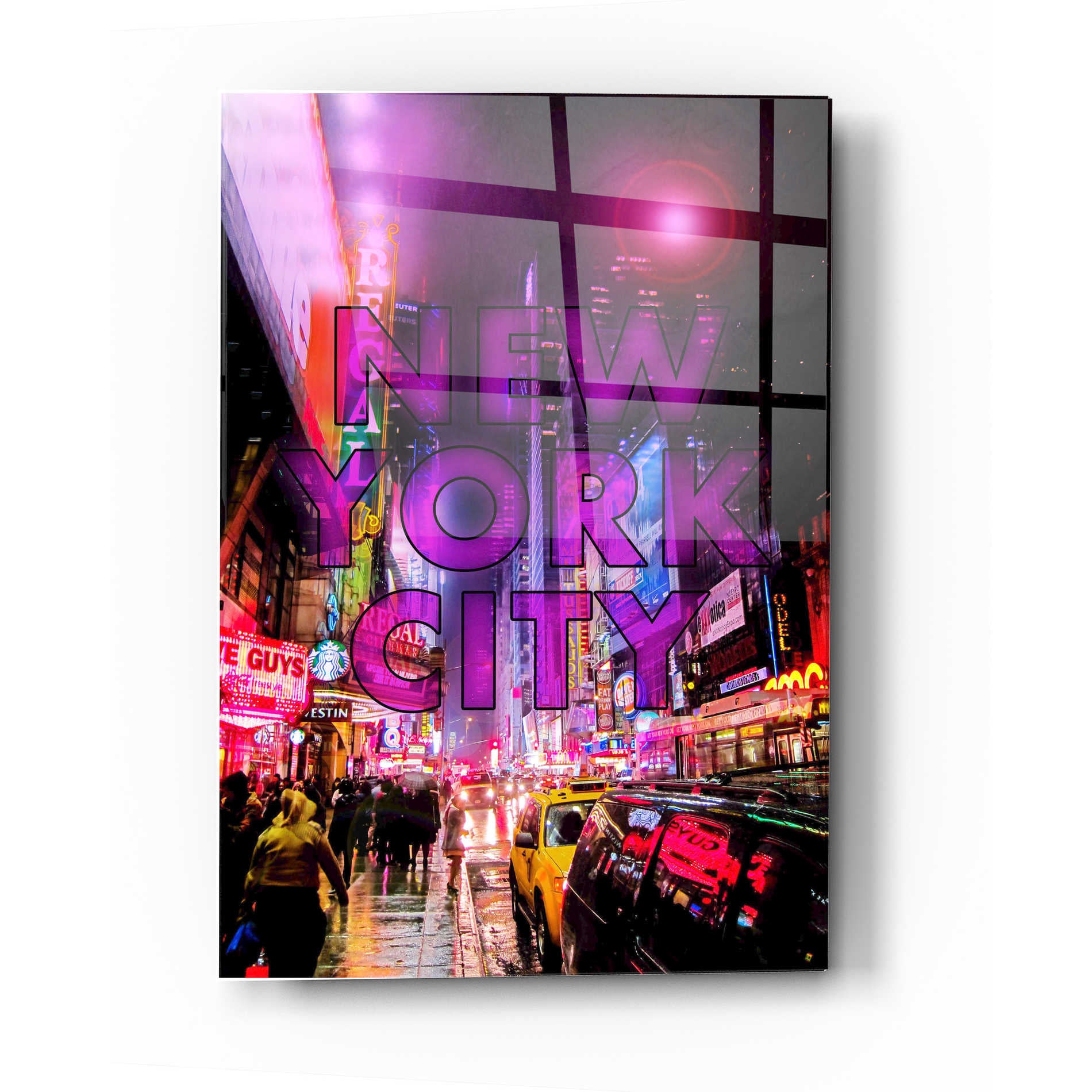 Epic Art 'New York City Color' by Nicklas Gustafsson, Acrylic Glass Wall Art,24x36