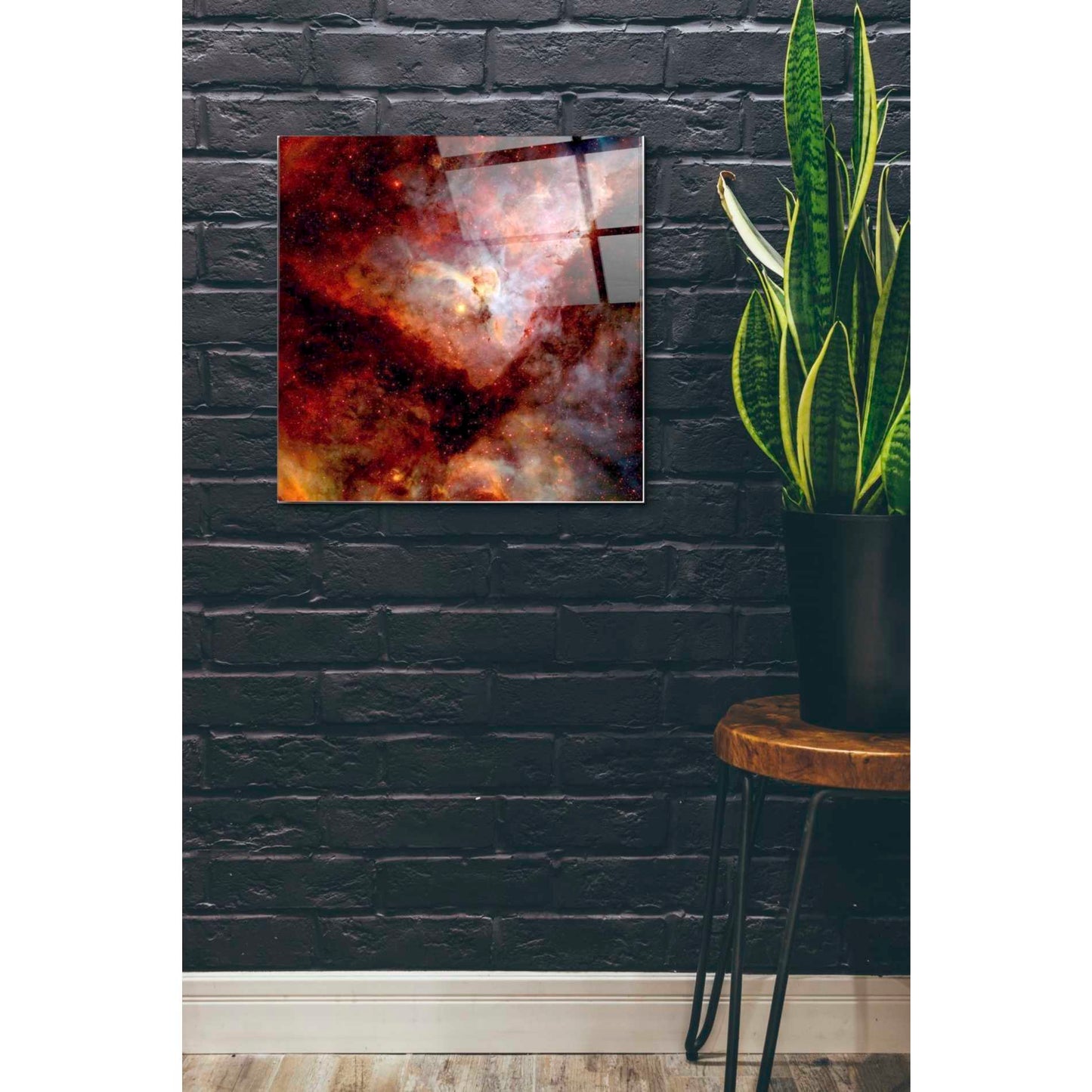 Epic Art "Dark Nebulae" Hubble Space Telescope Acrylic Glass Wall Art,24x24