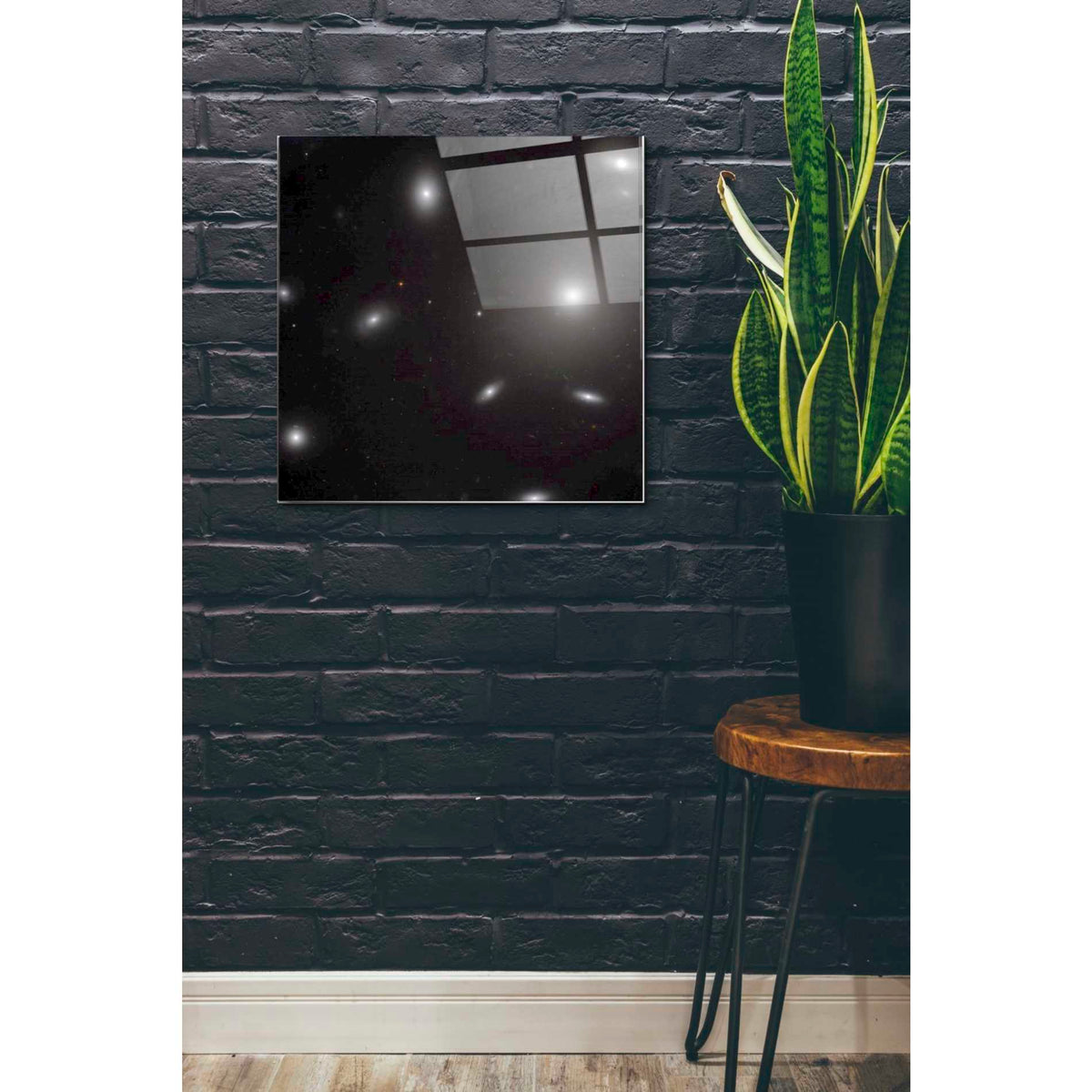 Epic Art "NGC 4874" Hubble Space Telescope Acrylic Glass Wall Art,24x24