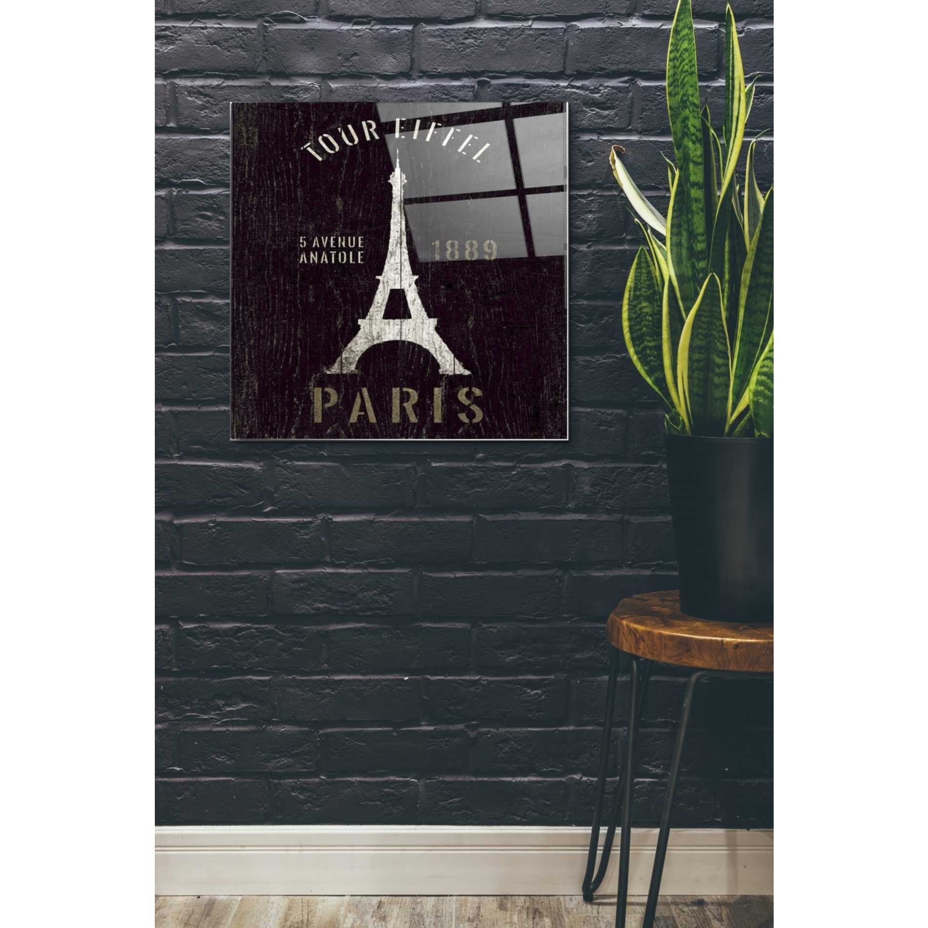 Epic Art 'Refurbished Eiffel Tower' by Wild Apple Portfolio, Acrylic Glass Wall Art,24x24