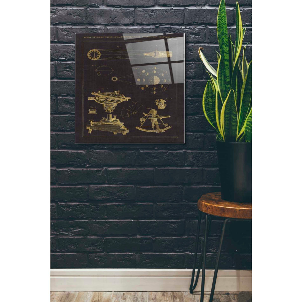 Epic Art 'Astronomical Chart II' by Wild Apple Portfolio, Acrylic Glass Wall Art,24x24