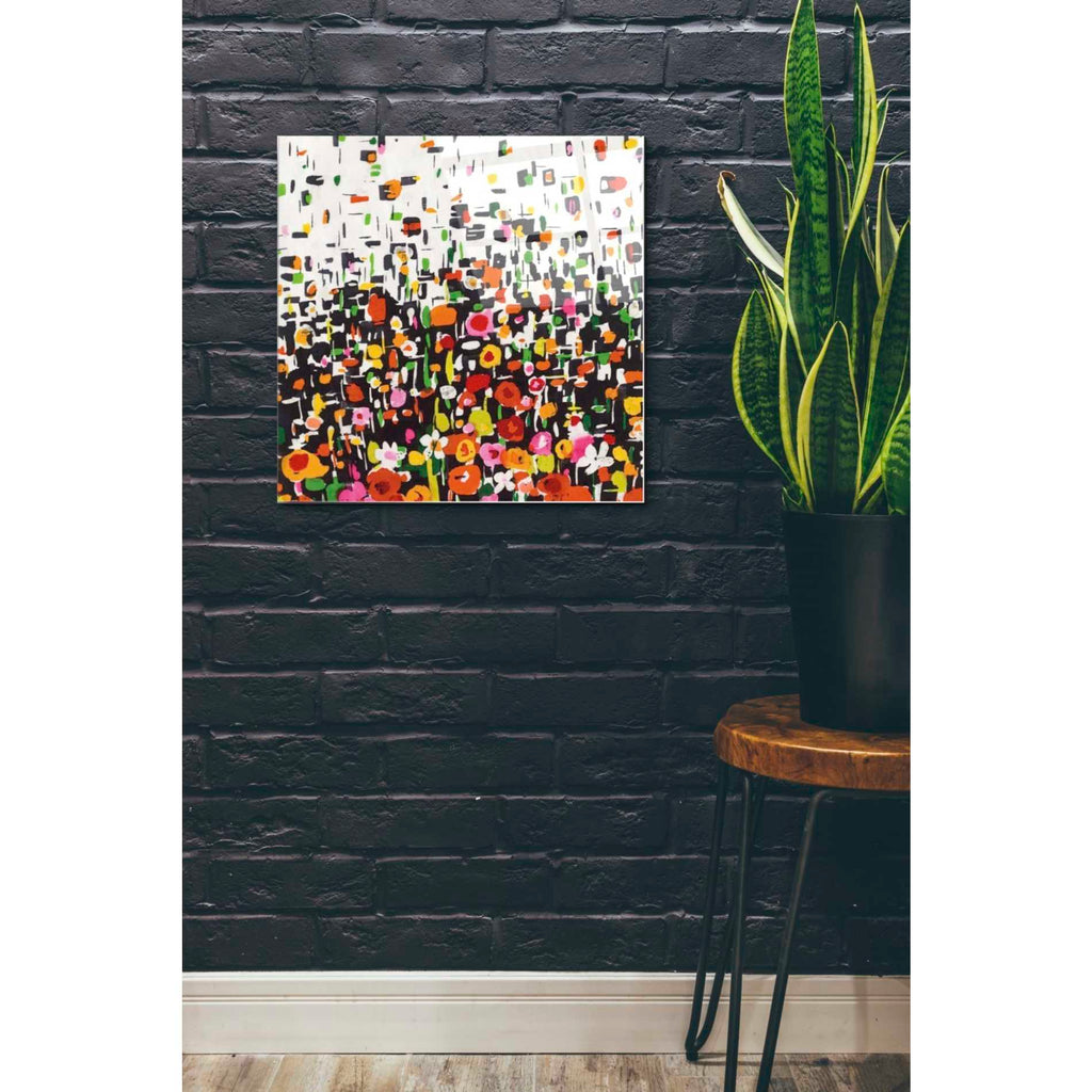 Epic Art 'Flower Shower Crop' by Wild Apple Portfolio, Acrylic Glass Wall Art,24x24