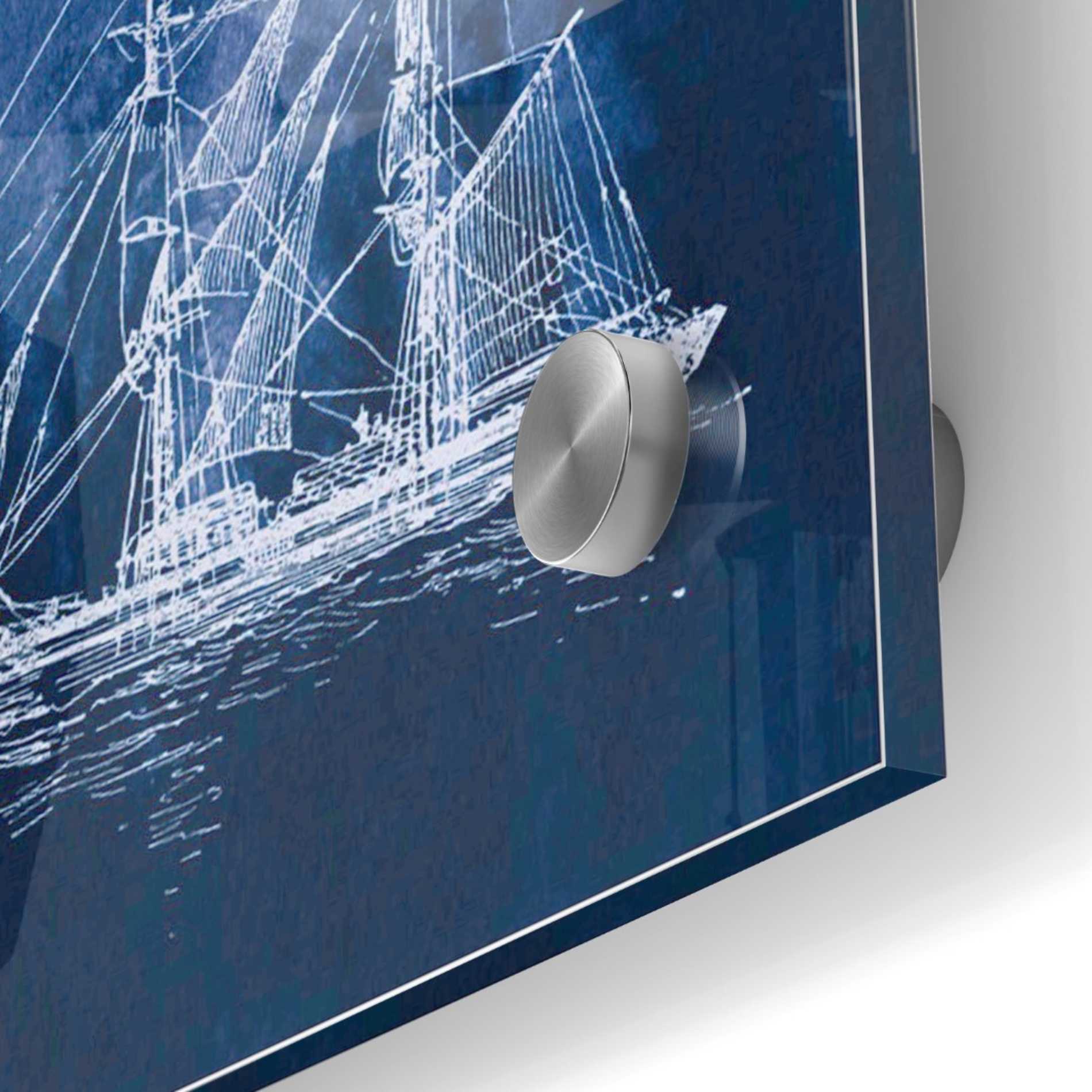 Epic Art 'Sailing Ships IV' by Wild Apple Portfolio, Acrylic Glass Wall Art,24x24