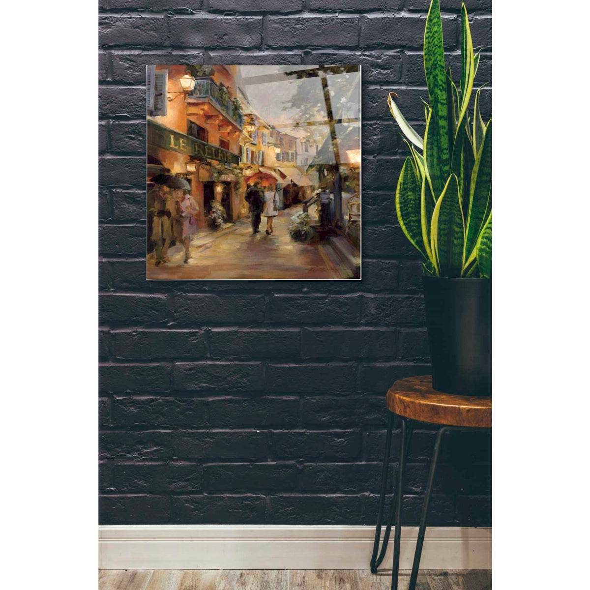 Epic Art 'Evening in Paris' by Marilyn Hageman, Acrylic Glass Wall Art,24x24
