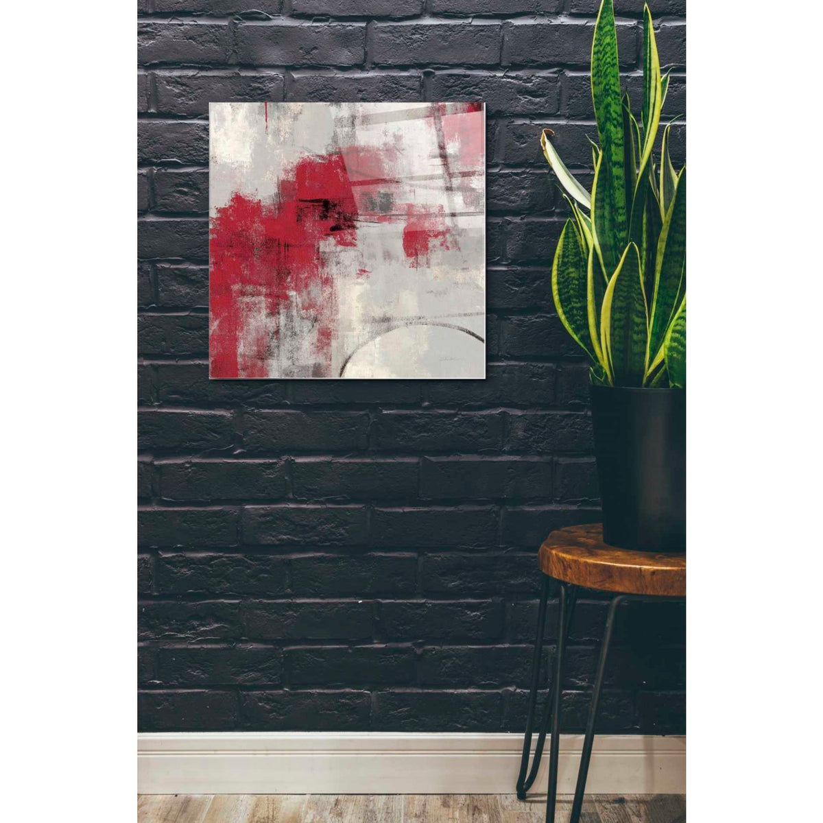 Epic Art 'Stone Gardens II Red' by Silvia Vassileva, Acrylic Glass Wall Art,24x24