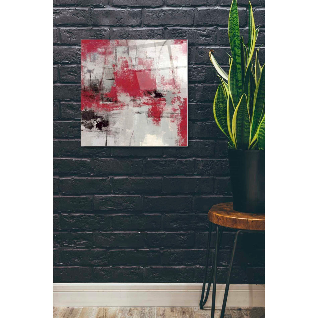 Epic Art 'Stone Gardens III Red' by Silvia Vassileva, Acrylic Glass Wall Art,24x24