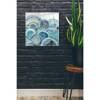 Epic Art 'Variation Blue Grey III' by Silvia Vassileva, Acrylic Glass Wall Art,24x24