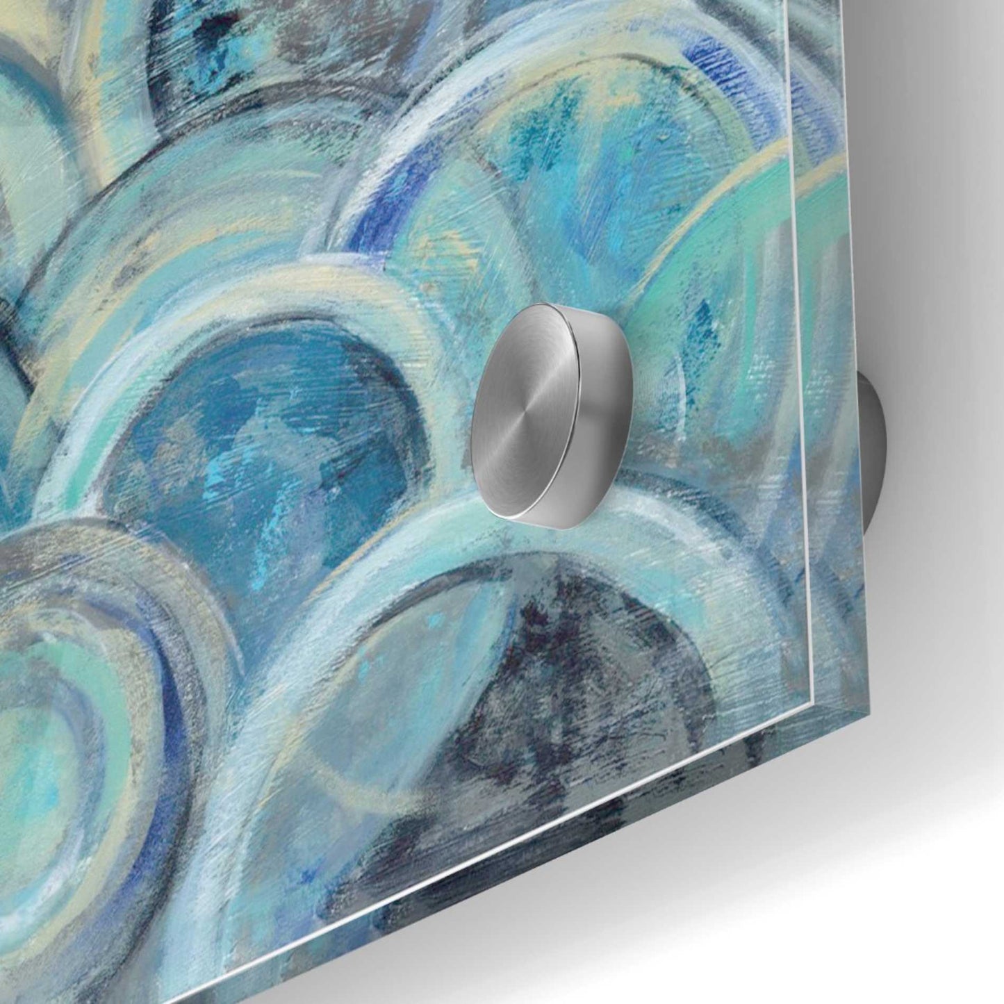 Epic Art 'Variation Blue Grey III' by Silvia Vassileva, Acrylic Glass Wall Art,24x24