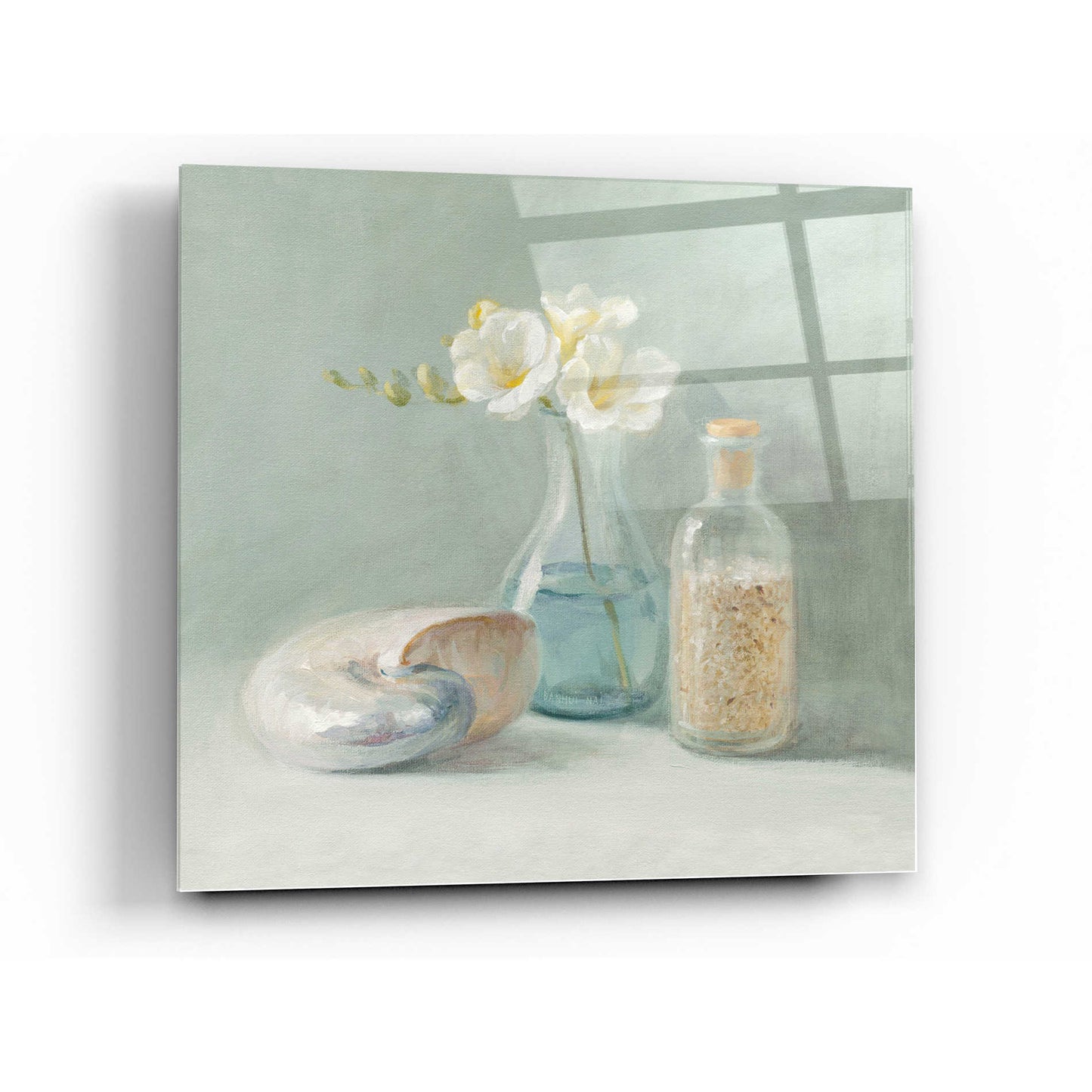 Epic Art 'Freesia Spa' by Danhui Nai, Acrylic Glass Wall Art,24x24