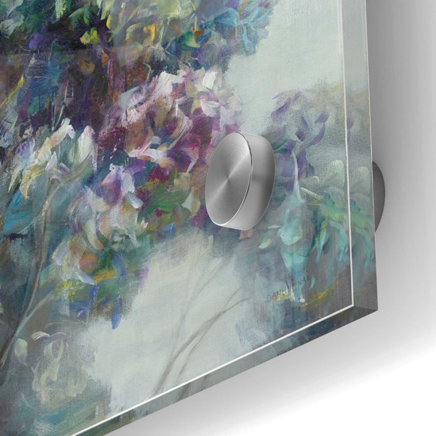 Epic Art 'Abstract Hydrangea' by Danhui Nai, Acrylic Glass Wall Art,24x24