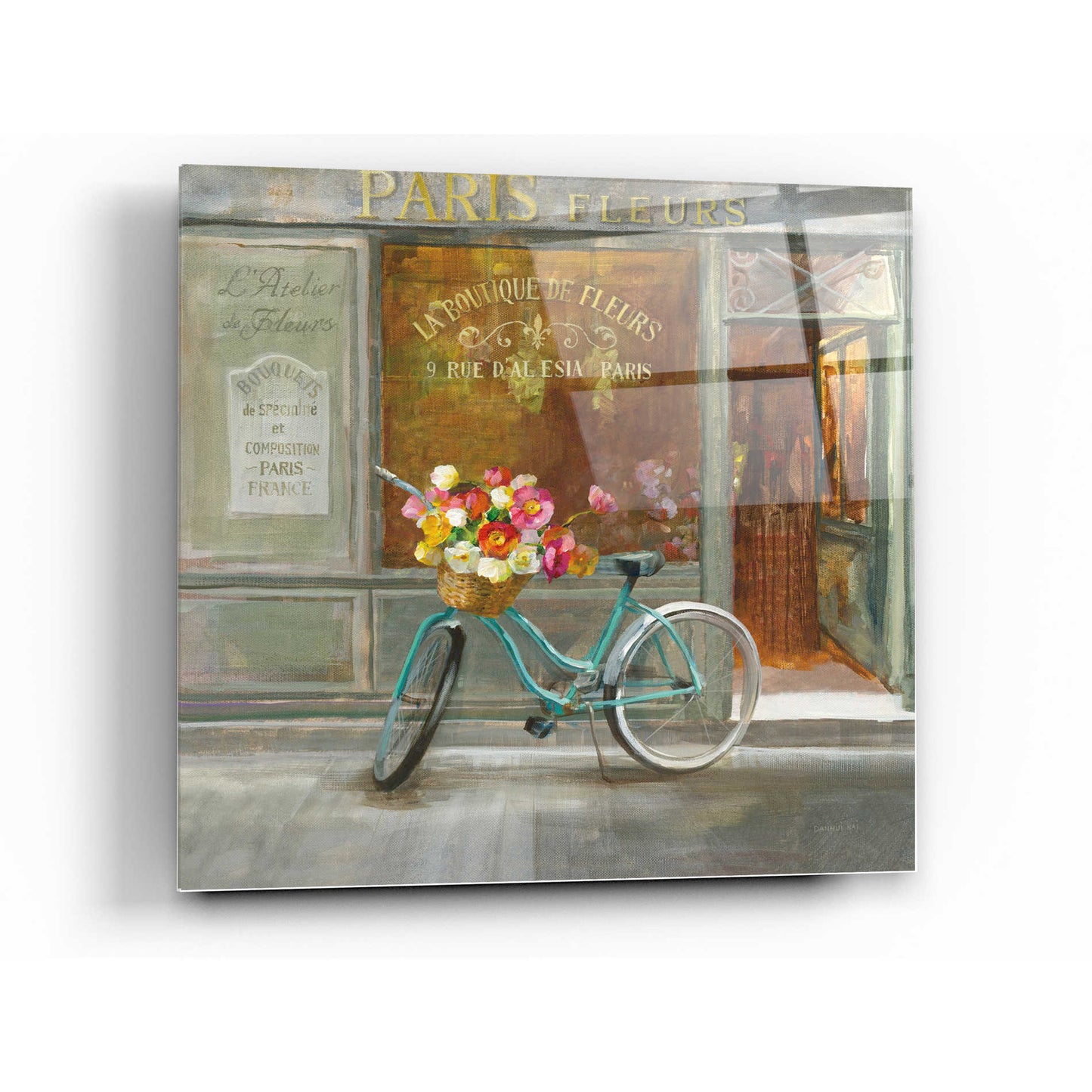Epic Art 'French Flowershop v2' by Danhui Nai, Acrylic Glass Wall Art,24x24