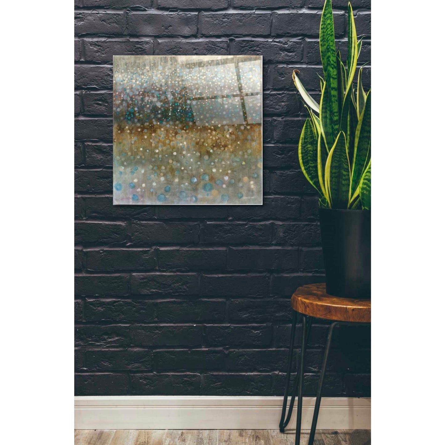 Epic Art 'Abstract Rain' by Danhui Nai, Acrylic Glass Wall Art,24x24